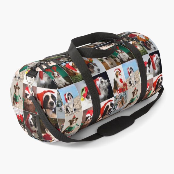 Item preview, Cute Collie Dog Christmas Photo Collage designed and sold by ColorfulPrints.