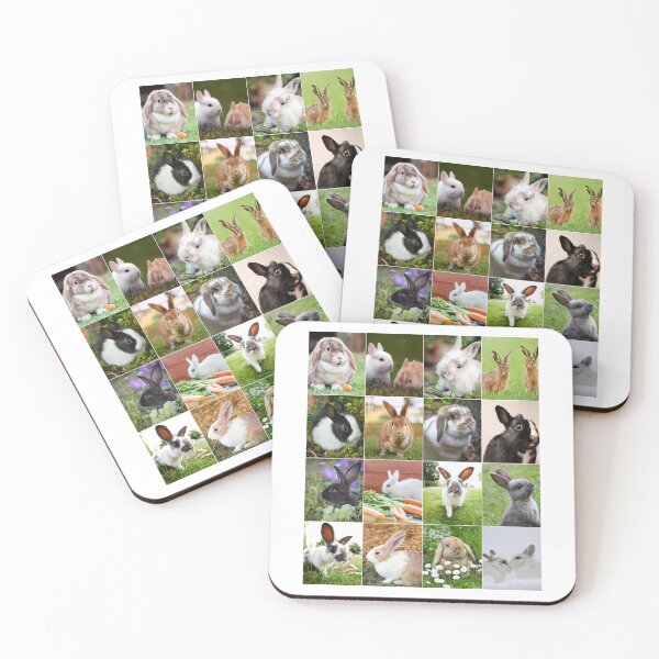 Item preview, Adorable Bunny Photo Collage designed and sold by ColorfulPrints.