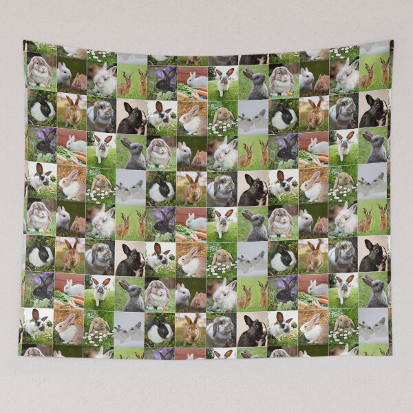 Item preview, Adorable Bunny Photo Collage designed and sold by ColorfulPrints.