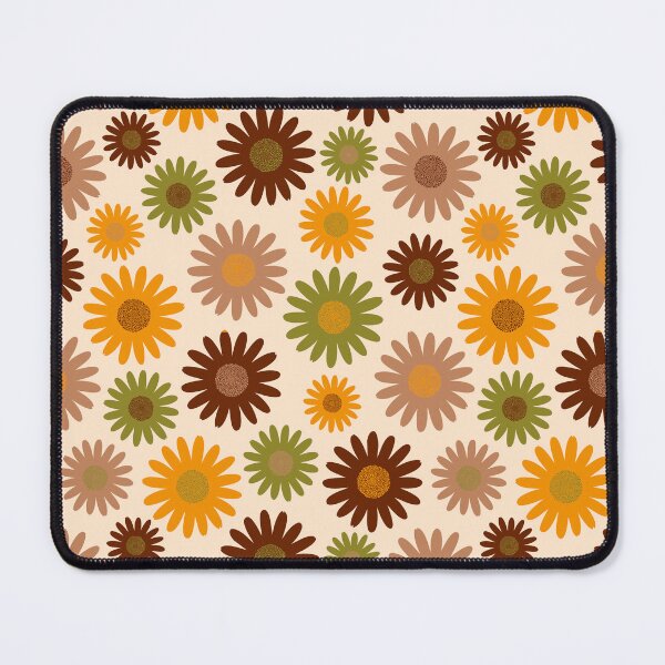 Item preview, Retro midcentury daisy flowers pattern designed and sold by Dana Du.