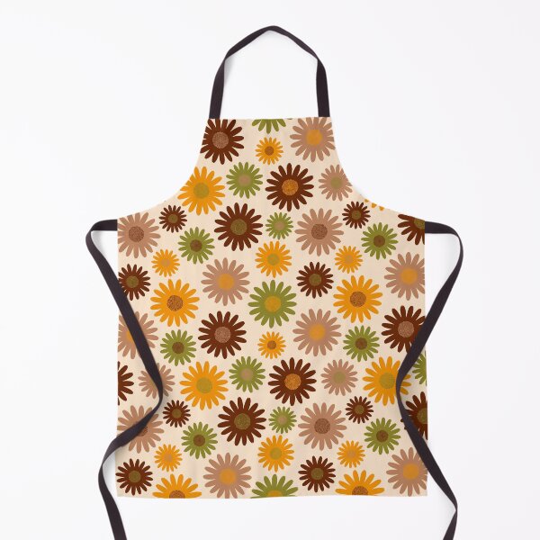 Item preview, Retro midcentury daisy flowers pattern designed and sold by Dana Du.