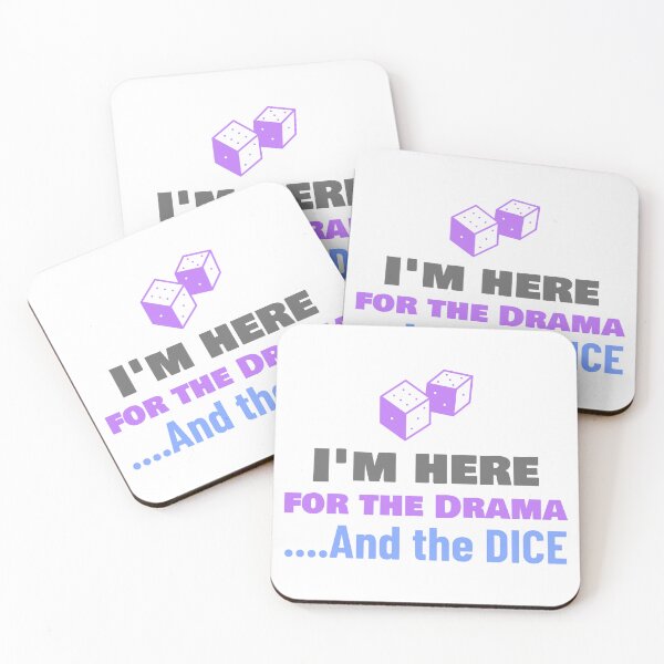 Item preview, "I'm here for The Drama and The Dice!" designed and sold by BestMerchnTees.