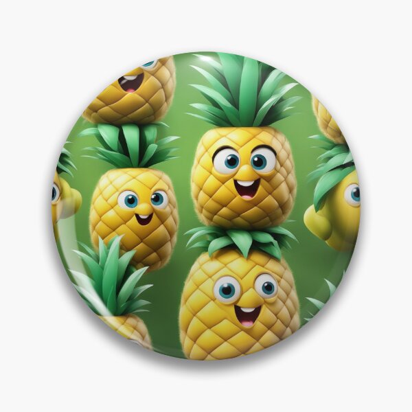 Item preview,  Cute Pineapple Fruit Cartoon Vector Icon Illustration designed and sold by hjian8219.