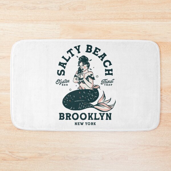 Item preview, Brooklyn New York Mermaid Shirt. Salty Beach Oyster Bar Seafood Restaurant T-Shirt. Men's & Women's Mermaids Gift Tee designed and sold by The Whiskey Ginger Design Shop.