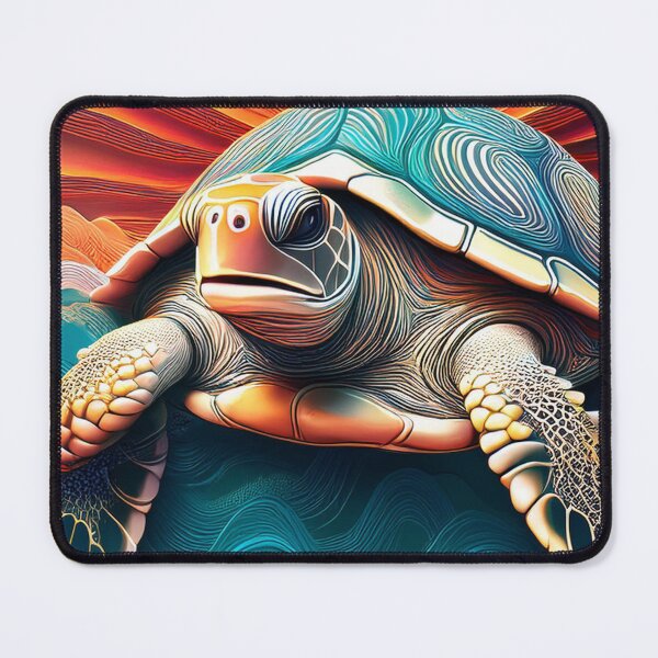 Item preview, Sea Turtle Sunset and Waves Retro Vintage Turtle Artwork designed and sold by Mandeville Photography.