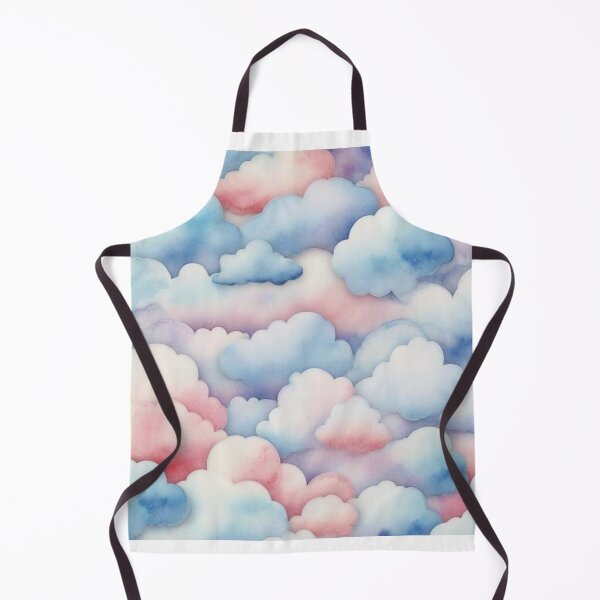Item preview, Watercolor Sugar Cotton Clouds Background designed and sold by hjian8219.