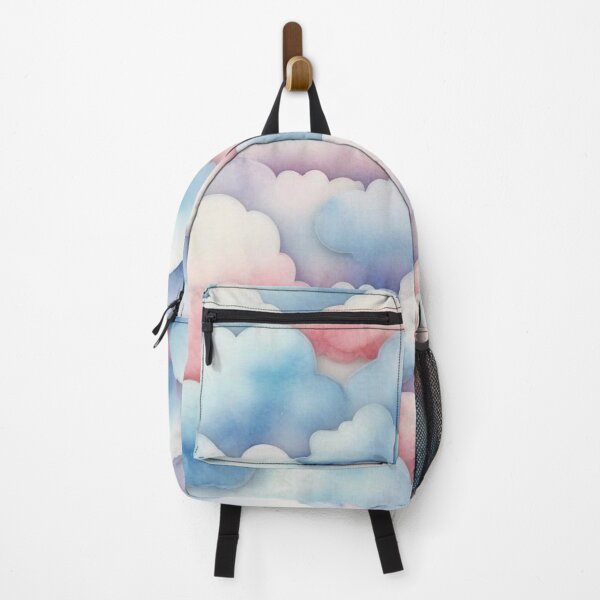 Item preview, Watercolor Sugar Cotton Clouds Background designed and sold by hjian8219.