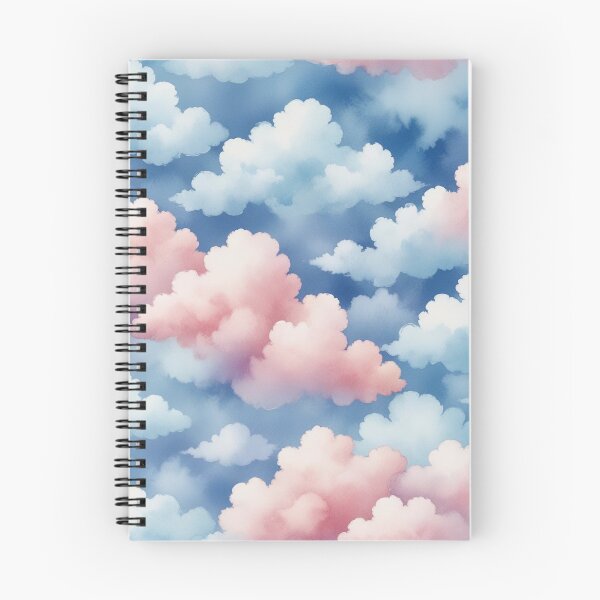 Item preview, Watercolor Sugar Cotton Clouds Background designed and sold by hjian8219.