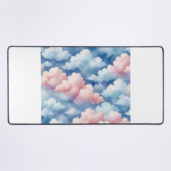 Item preview, Watercolor Sugar Cotton Clouds Background designed and sold by hjian8219.