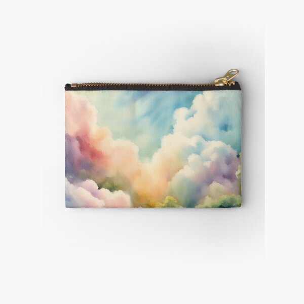Item preview, Watercolor Sugar Cotton Clouds Background designed and sold by hjian8219.