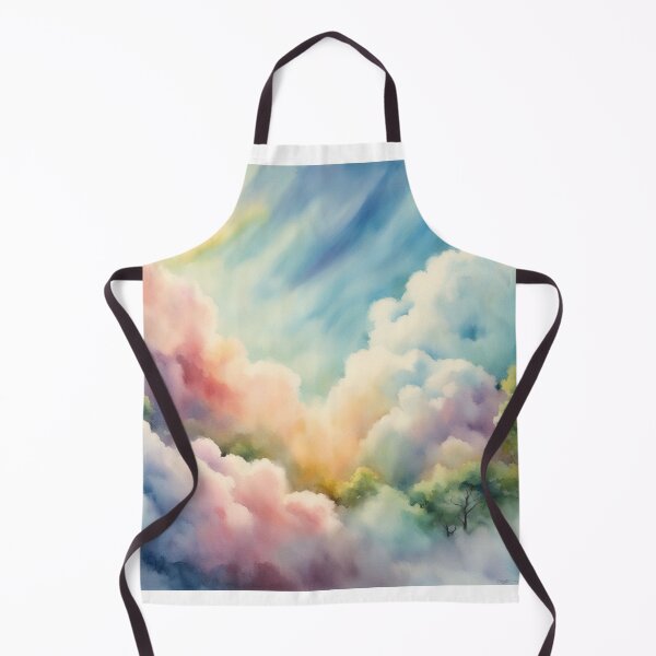 Item preview, Watercolor Sugar Cotton Clouds Background designed and sold by hjian8219.