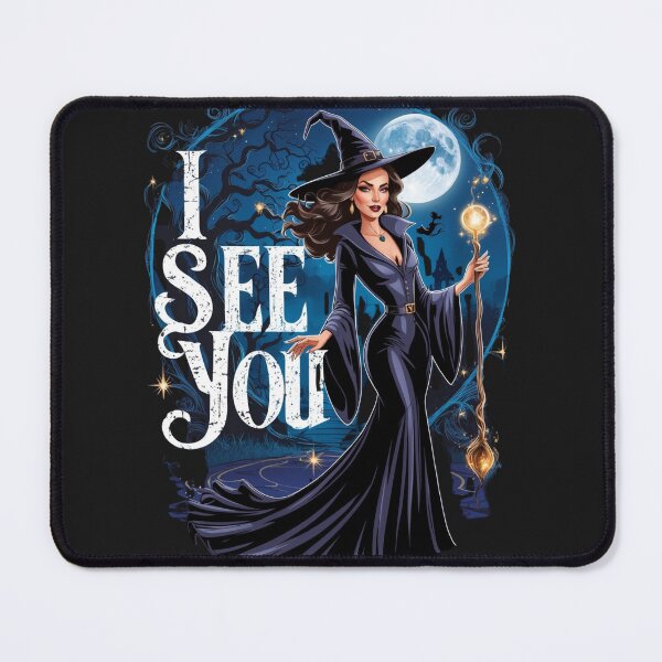 Item preview, Enchanting Brunette Witch in Mystical Moonlit Scene designed and sold by TshirtTown77.