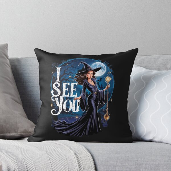 Item preview, Enchanting Brunette Witch in Mystical Moonlit Scene designed and sold by TshirtTown77.