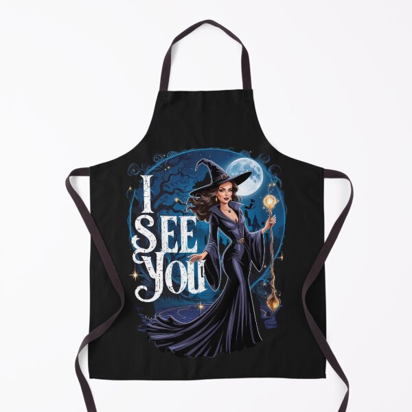 Item preview, Enchanting Brunette Witch in Mystical Moonlit Scene designed and sold by TshirtTown77.
