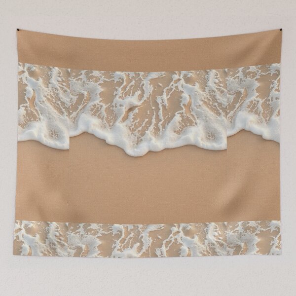 Item preview, Beach Texture with Golden Sandy Waves designed and sold by hjian8219.