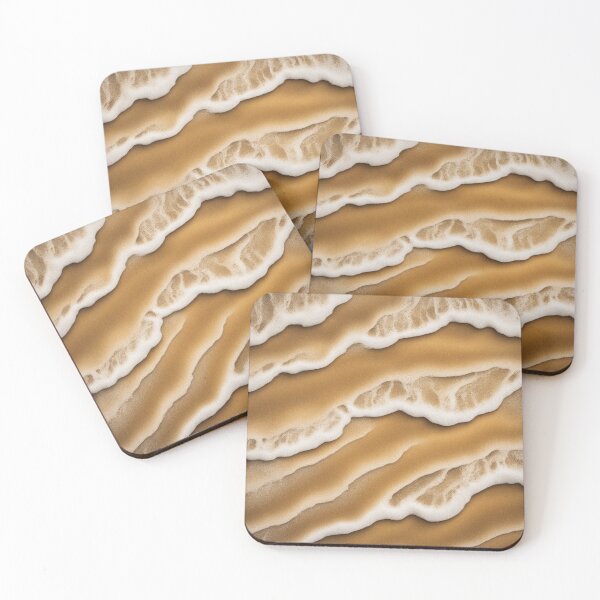 Item preview, Beach Texture with Golden Sandy Waves designed and sold by hjian8219.