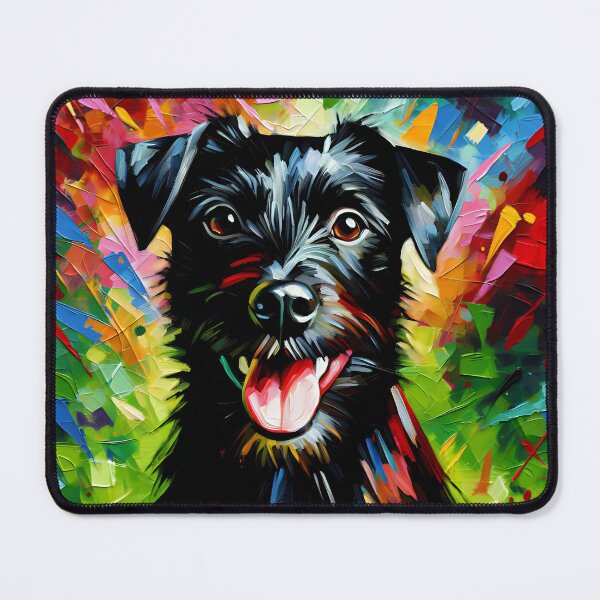 Item preview, Patterdale Terrier Dog Acrylic Print Pet Portrait Dog Lovers designed and sold by Puppy Puzzles Plus.
