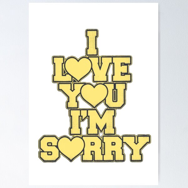 i love you, i'm sorry