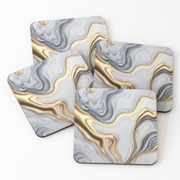 Item preview,  Realistic Liquid Marble Background with Gold designed and sold by hjian8219.