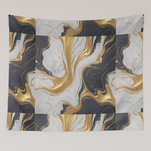 Item preview,  Realistic Liquid Marble Background with Gold designed and sold by hjian8219.