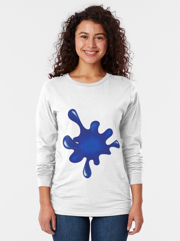 "Blue Paint Splatter" Tshirt by Reethes Redbubble