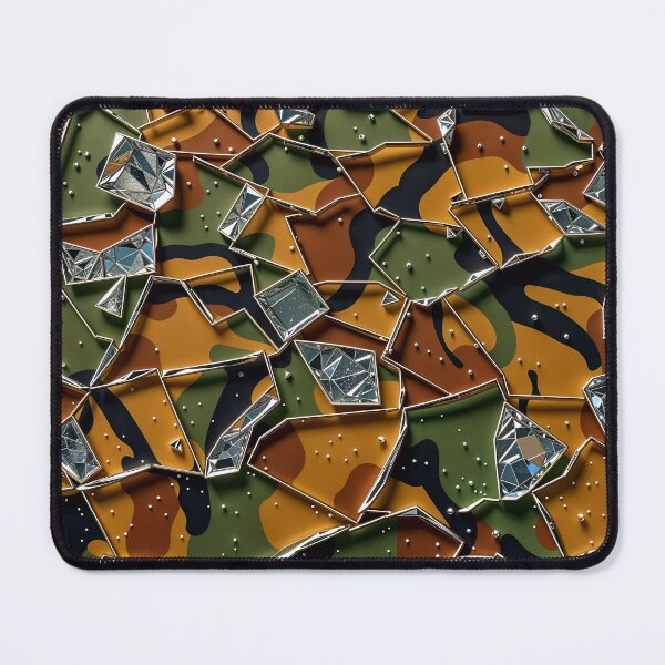 Artikelvorschau, Abstraktes Camouflage-Musterdesign aus zerbrochenen Glaskristallen entworfen und verkauft von TheArtOfPat.