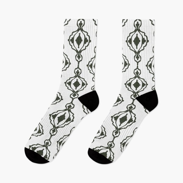 Item preview, Dacha Arabesque Pattern - Snow + Pine designed and sold by Irene Estelle.