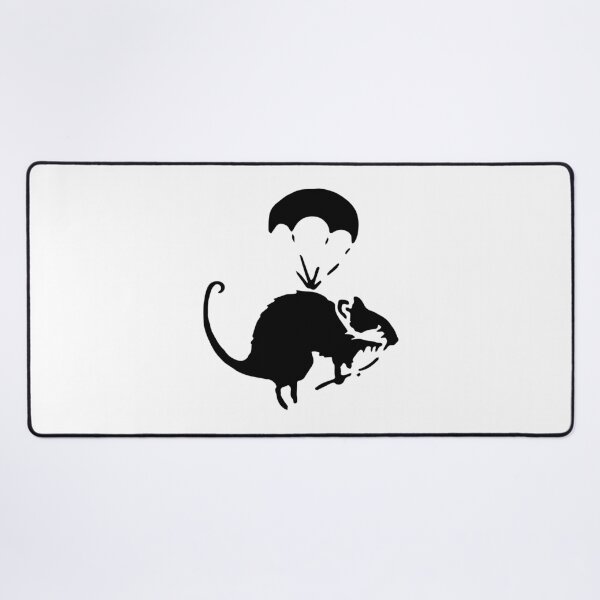 Item preview, Banksy Parachuting Rat designed and sold by DonVivaldo.