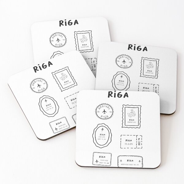 Item preview, Riga | Travel Stamp Collection | Minimalist Design designed and sold by RM-Journey.