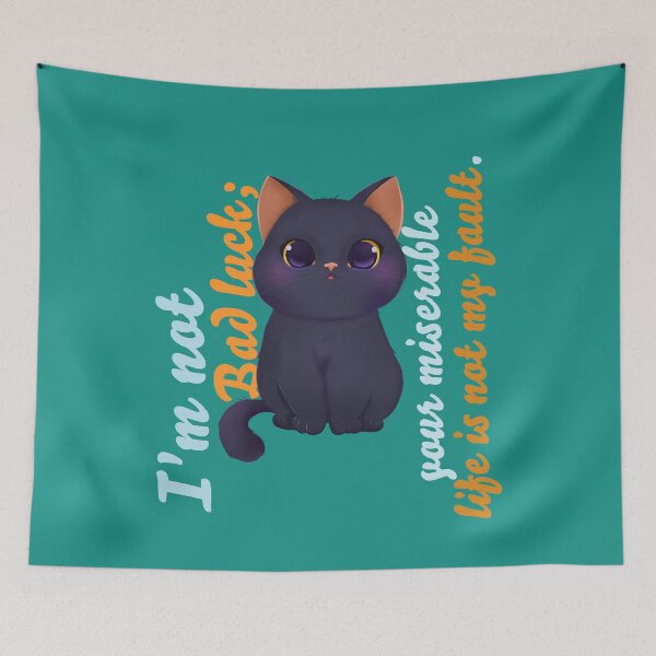 Item preview, black kitten designed and sold by inariart.