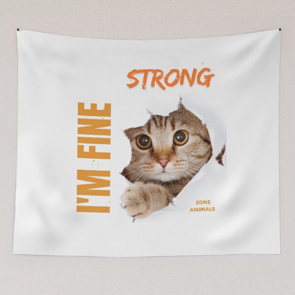 Item preview, I'm fine be strong  designed and sold by Omikook.