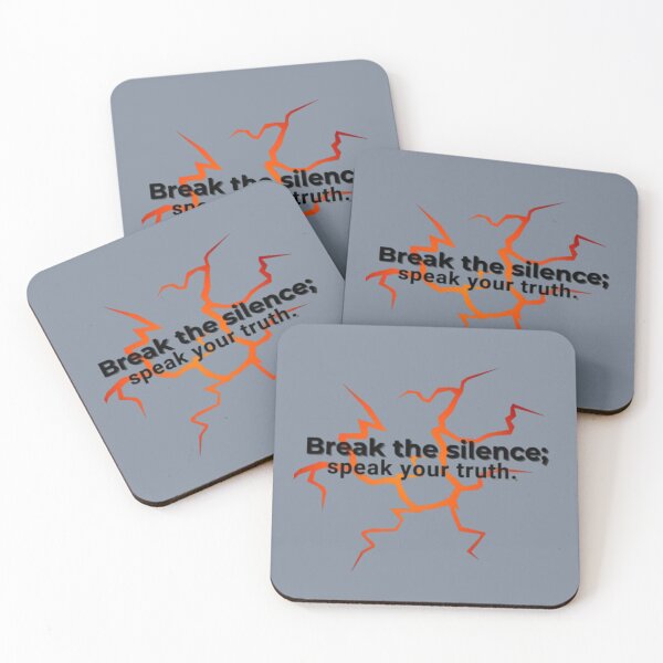 Item preview, Break the silence designed and sold by Art With Impact – Statement Art & Apparel for Deep Thinkers.