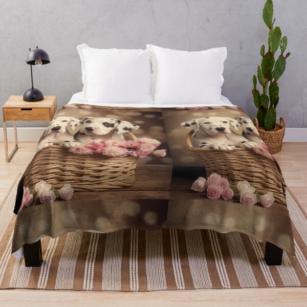 Item preview, Basket of Dalmatian Puppies (Pink) designed and sold by Samuelsboro.
