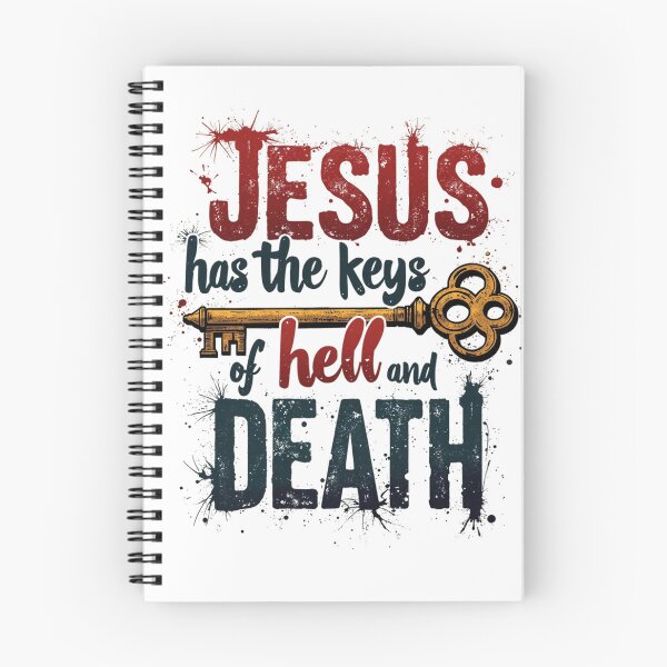 Item preview, Jesus Has The Keys of Hell and Death, key Art designed and sold by Faithloveshop.