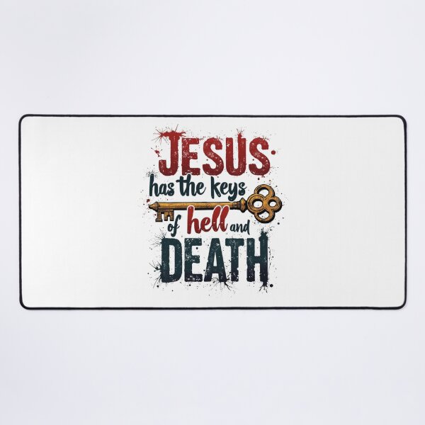 Item preview, Jesus Has The Keys of Hell and Death, key Art designed and sold by Faithloveshop.