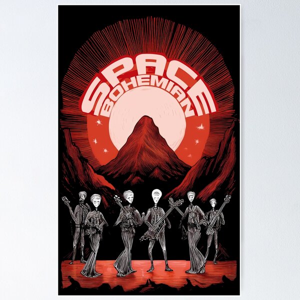 Item preview, Alien Band Under Cosmic Skies: Space Bohemian designed and sold by ironpalette.