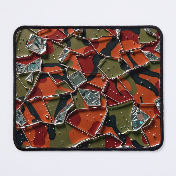 Artikelvorschau, Abstraktes Camouflage-Musterdesign aus zerbrochenen Glaskristallen entworfen und verkauft von TheArtOfPat.