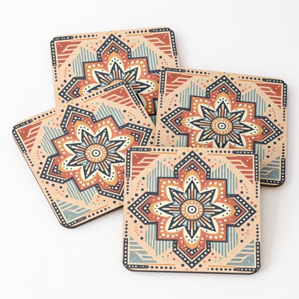 Item preview, Tribal Polynesian Abstract Sunshower Desert Pink Design designed and sold by TribalioDesigns.