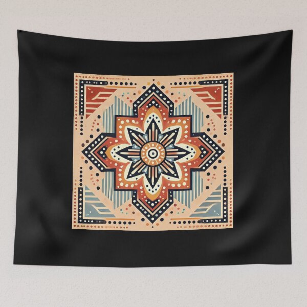 Item preview, Tribal Polynesian Abstract Sunshower Desert Pink Design designed and sold by TribalioDesigns.