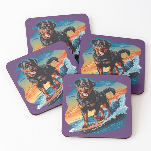 Item preview, Surfing Rottweiler designed and sold by VelvetRoom.