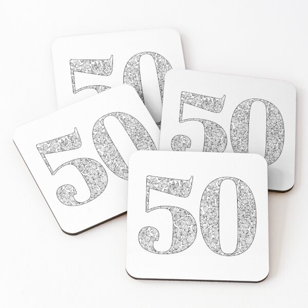 Item preview, Number 50 Pattern designed and sold by JodieMarieArt.