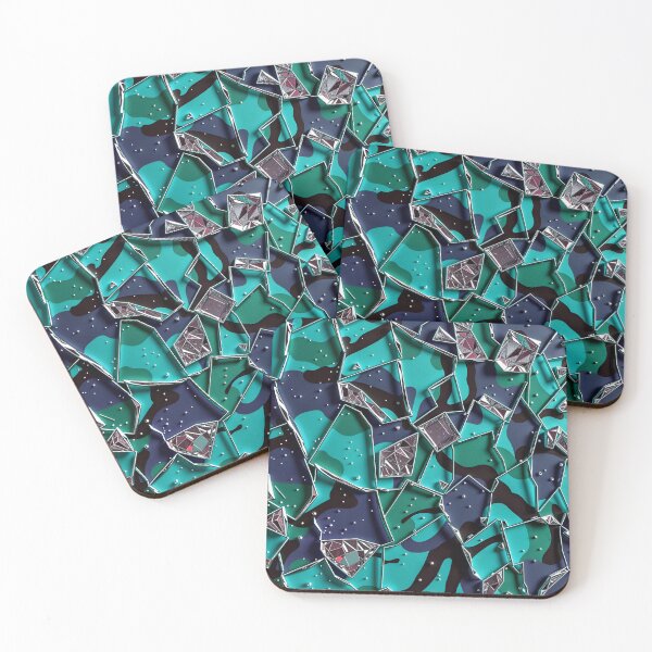 Item preview, Abstract Camouflage Shattered Glass Crystals Pattern Design designed and sold by TheArtOfPat.