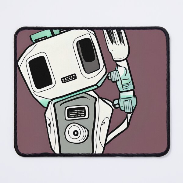 Item preview, Cute Robot on Wheels Saying Hello designed and sold by omgnovalynn.