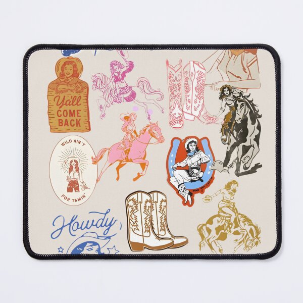 Item preview, Coquette Cowgirl Collage Cute Western Sticker Scrapbook designed and sold by DALdesignstore.