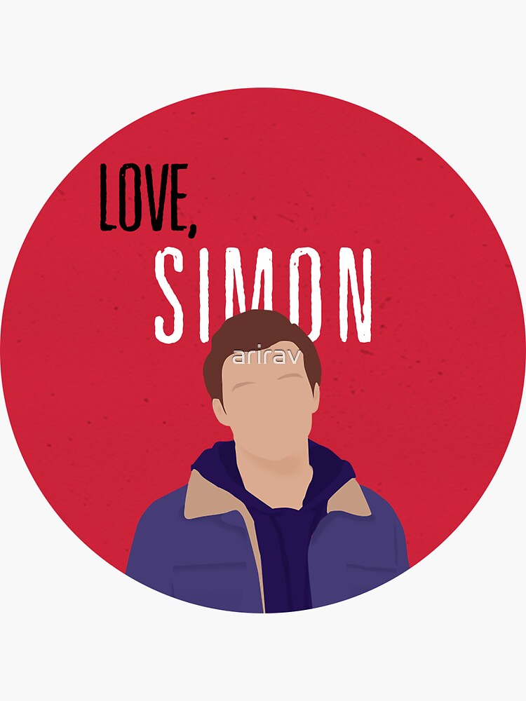 "Love, Simon" Sticker by arirav Redbubble