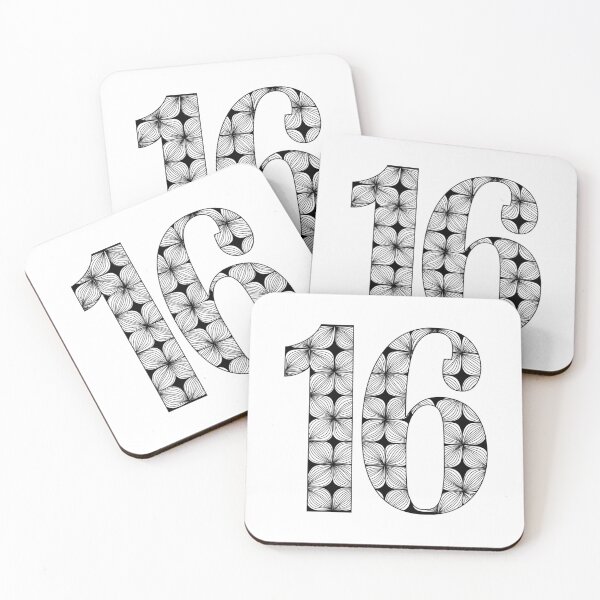 Item preview, Number 16 Pattern designed and sold by JodieMarieArt.
