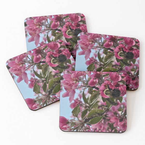 Item preview, Bee Harvesting Crabapple Blossom  designed and sold by Quincy-Hedgehog.
