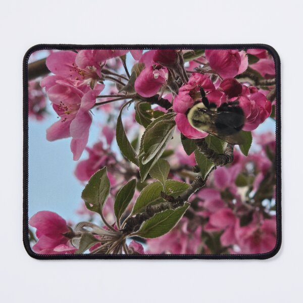 Item preview, Bee Harvesting Crabapple Blossom designed and sold by Quincy-Hedgehog.