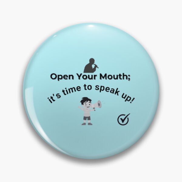 Item preview, Open Your Mouth; it's time to speak up! designed and sold by Art With Impact – Statement Art & Apparel for Deep Thinkers.