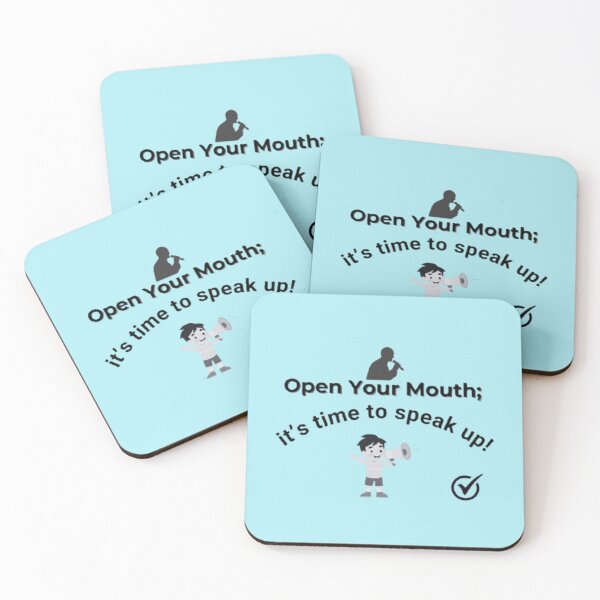 Item preview, Open Your Mouth; it's time to speak up! designed and sold by Art With Impact – Statement Art & Apparel for Deep Thinkers.